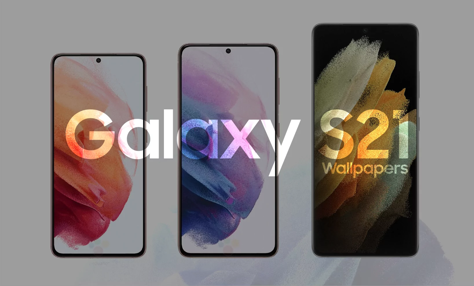 Hình ảnh mặt trước của Galaxy S21 rò rỉ: viền màn mỏng, hình nền đẹp