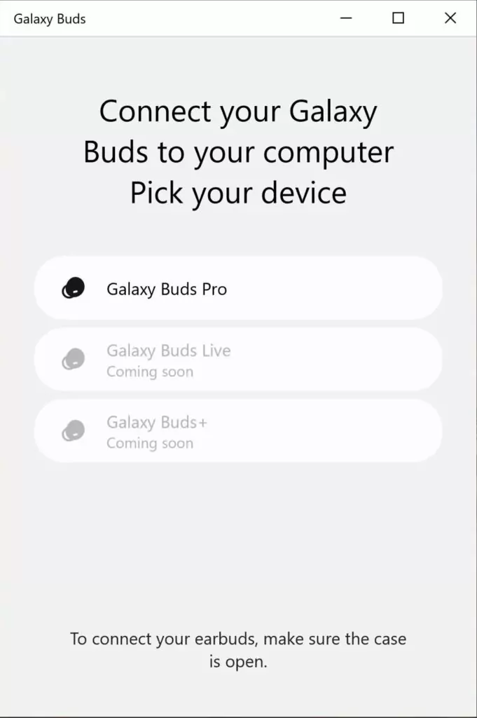 windows 10 galaxy buds