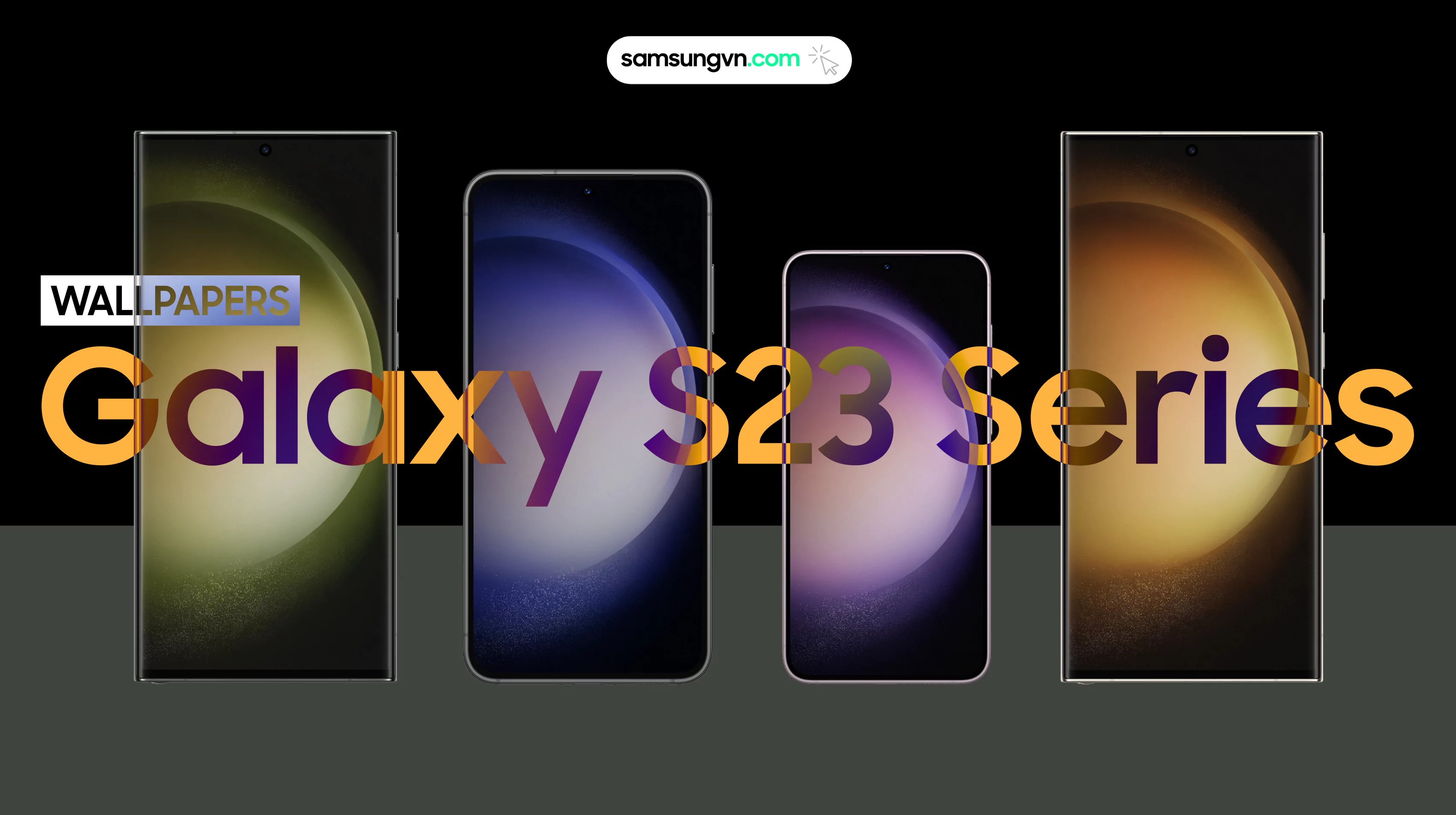 Mời bạn tải ảnh nền (Wallpapers) màu sắc của Galaxy S23 Series