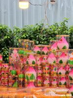 Còn đây là đường được tạo hình thành hoa sen